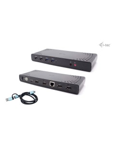 i-tec USB 3.0   USB-C   Thunderbolt Dual Display Docking Station + Power Delivery 100W