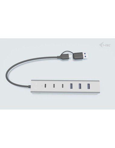 i-tec USB-C USB-A Charging Metal HUB 7 port (3x USB-C, 4x USB-A)