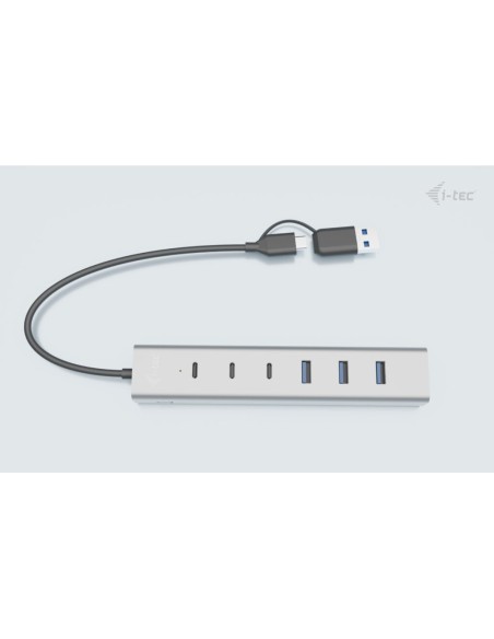 i-tec USB-C USB-A Charging Metal HUB 7 port (3x USB-C, 4x USB-A)