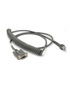 Zebra CBA-R37-C09ZBR cable de serie Beige 2,74 m DB9