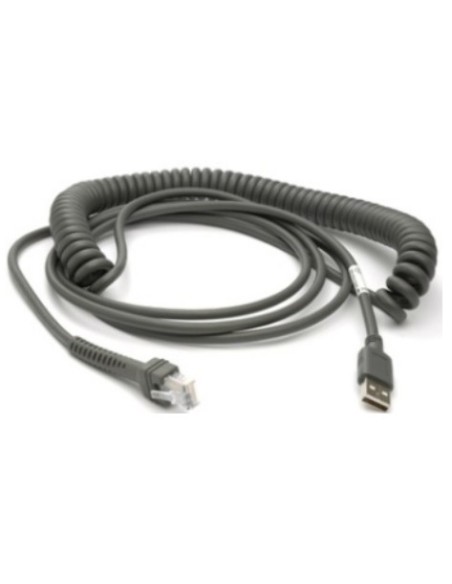Zebra CBA-U29-C15ZBR cable USB USB 2.0 4,57 m USB A Negro