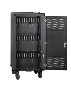 V7 Armario de carga - 30 dispositivos con USB-C PD precableados con corriente SCHUKO 2