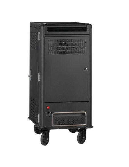 V7 Armario de carga - 30 dispositivos con USB-C PD precableados con corriente SCHUKO