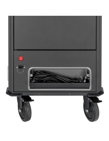 V7 Armario de carga - 30 dispositivos con USB-C PD precableados con corriente SCHUKO