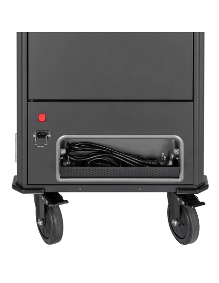 V7 Armario de carga - 30 dispositivos con USB-C PD precableados con corriente SCHUKO