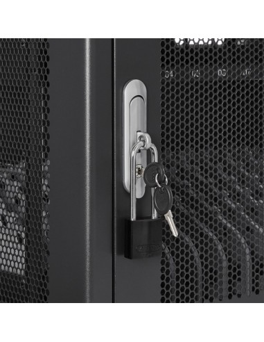 V7 CHGSTA12AC-1E carrito y armario de dispositivo portátil Carro de gestión y carga para dispositivos portátiles Negro