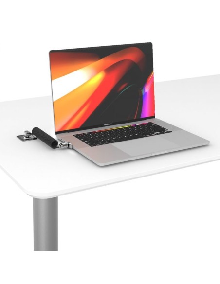 Compulocks Dual Head Coiled Cable Keyed Lock cable antirrobo Negro