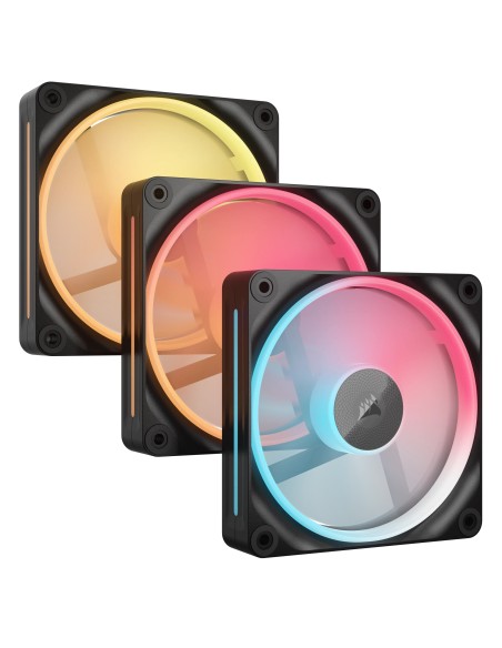 Corsair iCUE LINK LX120-R RGB Carcasa del ordenador Ventilador 12 cm Negro 3 pieza(s)