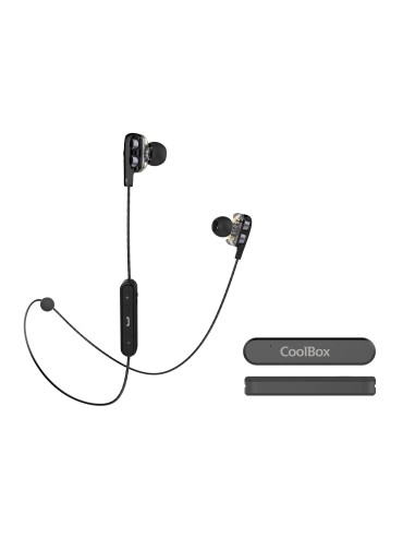 CoolBox CoolTwin Auriculares Inalámbrico Dentro de oído Llamadas Música Bluetooth Negro