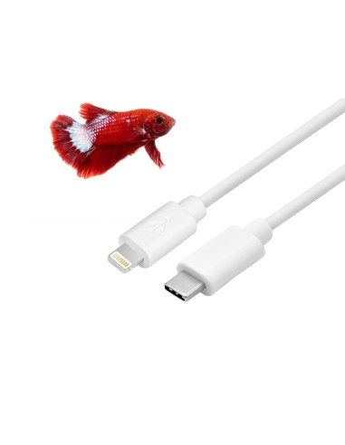 CoolBox COO-CAB-UCLI cable de conector Lightning 1 m Blanco