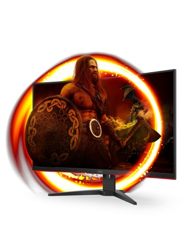 AOC G2 CQ32G2SE BK LED display 80 cm (31.5") 2560 x 1440 Pixeles 2K Ultra HD Negro, Rojo