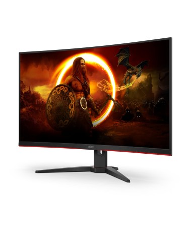 AOC G2 CQ32G2SE BK LED display 80 cm (31.5") 2560 x 1440 Pixeles 2K Ultra HD Negro, Rojo