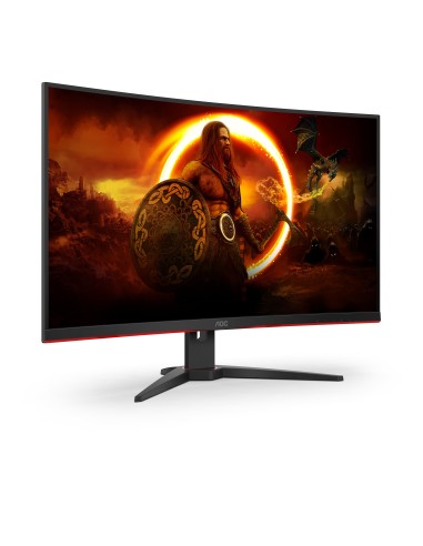 AOC G2 CQ32G2SE BK LED display 80 cm (31.5") 2560 x 1440 Pixeles 2K Ultra HD Negro, Rojo
