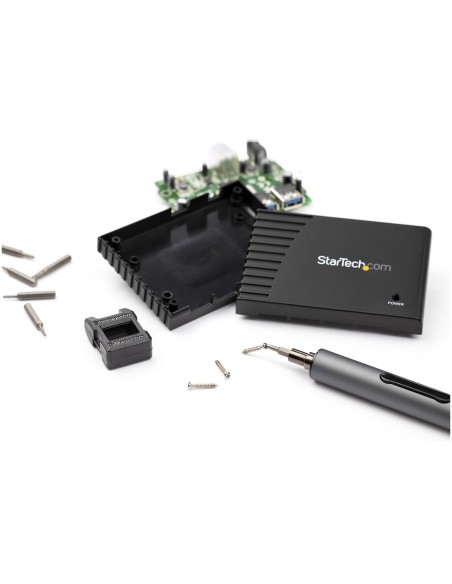 StarTech.com Destornillador Eléctrico con Juego de 20 Puntas de Precisión - Mini Destornillador Portátil a Pilas para StarTech.com Destornillador Eléctrico con Juego de 20 Puntas de Precisión - Mini Destornillador Portátil a Pilas para