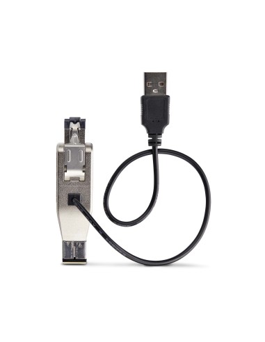 StarTech.com Mini Conversor de Medios de Fibra Óptica Gigabit a Ethernet RJ45 - de Fibra Monomodo (10km) o Multimodo (800m) -