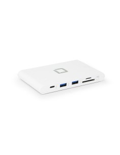 DICOTA D31729 base para portátil y replicador de puertos Blanco