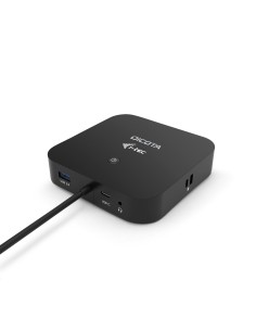 DICOTA D31949 base para portátil y replicador de puertos Alámbrico USB Tipo C Negro