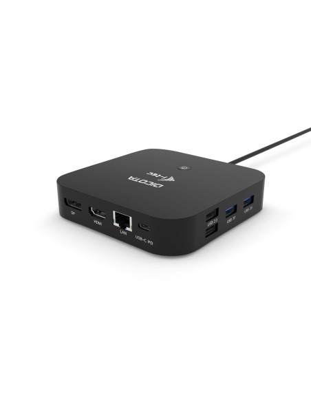 DICOTA D31949 base para portátil y replicador de puertos Alámbrico USB Tipo C Negro