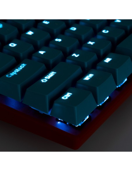 FR-TEC Dragon Ball Super teclado Juego USB QWERTY Azul, Naranja