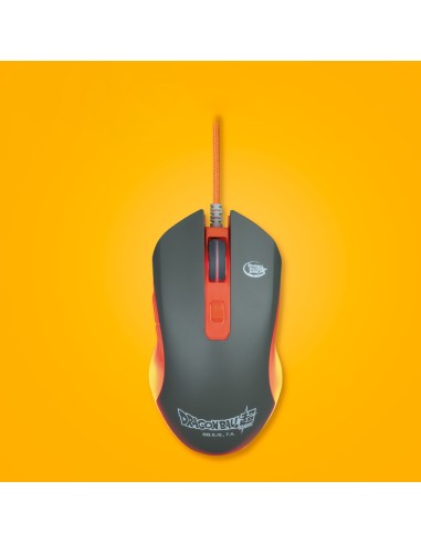 FR-TEC PC Dragon Ball Super PACK Keyboard + Mouse + Mousepad teclado Ratón incluido Juego USB Gris, Naranja