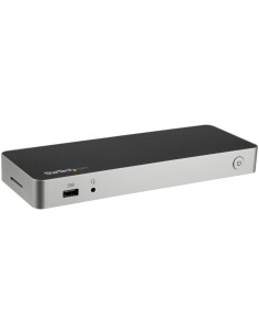 StarTech.com Dock USB C para 2 Monitores 4K 30Hz con HDMI y DisplayPort - Entrega de Potencia 60W - SD - Hub 4x Puertos USB-A