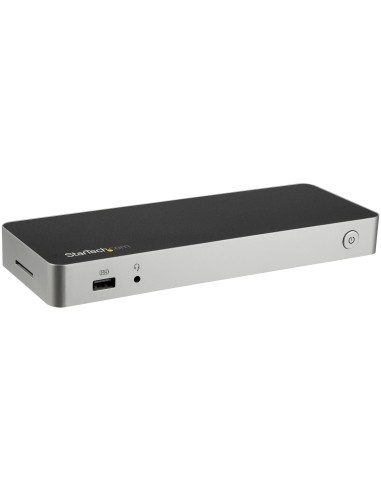 StarTech.com Dock USB C para 2 Monitores 4K 30Hz con HDMI y DisplayPort - Entrega de Potencia 60W - SD - Hub 4x Puertos USB-A