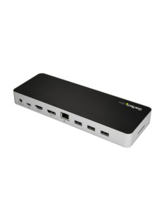StarTech.com Dock USB C para 2 Monitores 4K 30Hz con HDMI y DisplayPort - Entrega de Potencia 60W - SD - Hub 4x Puertos USB-A 2
