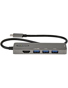StarTech.com Adaptador Multipuertos USB-C - Docking Station USB Tipo C a HDMI 2.0b 4K de 60Hz (HDR10) - PD de 100W de Paso - 2
