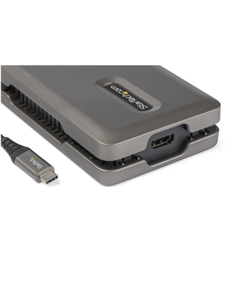 StarTech.com Adaptador Multipuertos USB-C - USB Tipo C a HDMI 2.0 4K a 60Hz - Hub Ladrón USB de 2 Puertos de 10Gbps - con PD de StarTech.com Adaptador Multipuertos USB-C - USB Tipo C a HDMI 2.0 4K a 60Hz - Hub Ladrón USB de 2 Puertos de 10Gbps - con PD de