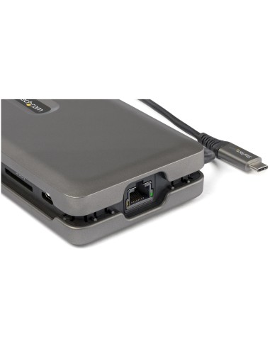 StarTech.com Adaptador Multipuertos USB-C - USB Tipo C a HDMI 2.0 4K a 60Hz - Hub Ladrón USB de 2 Puertos de 10Gbps - con PD de