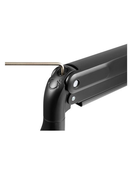 V7 Soporte con brazos con resorte de gas de alta resistencia para dos monitores V7 Soporte con brazos con resorte de gas de alta resistencia para dos monitores