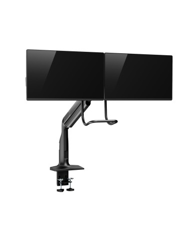 V7 Soporte con brazos con resorte de gas de alta resistencia para dos monitores