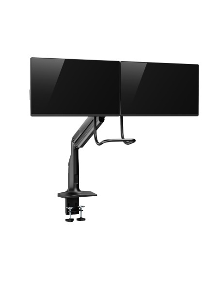 V7 Soporte con brazos con resorte de gas de alta resistencia para dos monitores V7 Soporte con brazos con resorte de gas de alta resistencia para dos monitores