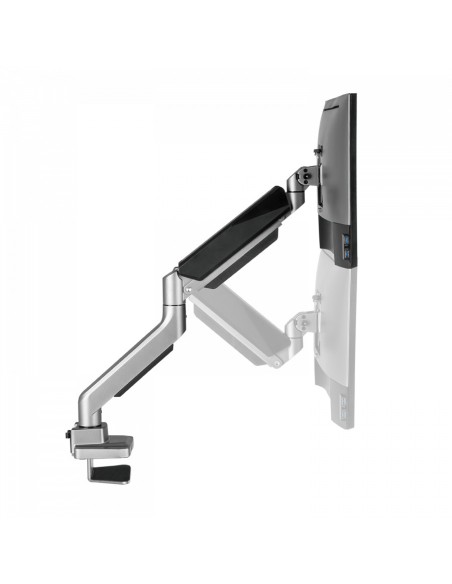 V7 DM1HDS soporte para monitor 124,5 cm (49") Escritorio Negro, Plata