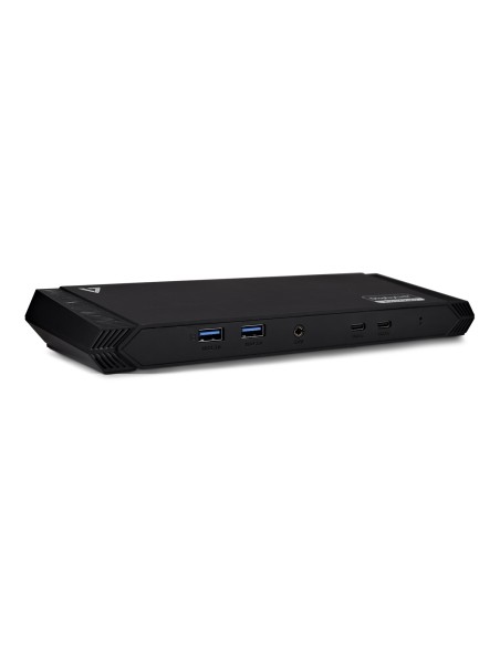 V7 DOCKUSBC base para portátil y replicador de puertos Acoplamiento USB 3.2 Gen 1 (3.1 Gen 1) Type-A Negro