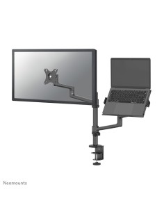 Neomounts DS20-425BL2 Brazo de monitor con soporte para portátil 17-27" - ahorro de espacio
