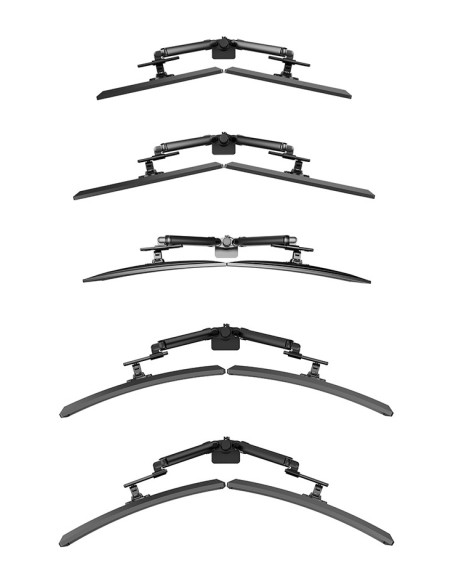 Neomounts DS65S-950BL2 Brazo de monitor 24-34" - resorte de gas - Topfix - multi ajustable - Tope-a-180°