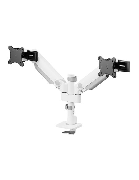 Neomounts DS65S-950WH2 Brazo de monitor 24-34" - resorte de gas - Topfix - multi ajustable - Tope-a-180°