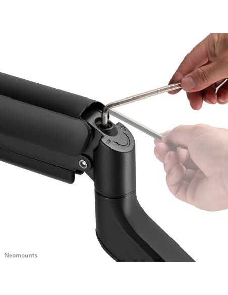 Neomounts DS70-450BL1 Brazo de monitor 17-42" - resorte de gas - Topfix - Tope-a-180°
