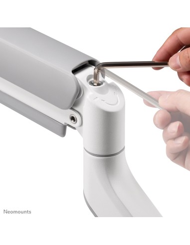 Neomounts DS70-450WH1 Brazo de monitor 17-42" - resorte de gas - Topfix - Tope-a-180°