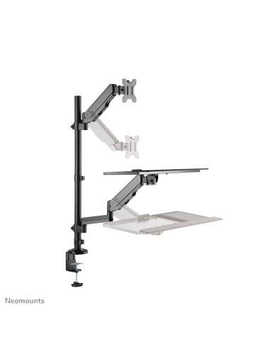 Neomounts DS90-325BL1 Soporte de sobremesa para puesto de trabajo de pie sentado 17-32" - resorte de gas