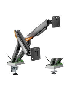 AISENS DT38TSRRGB-349 soporte para monitor 96,5 cm (38") Escritorio Negro, Blanco