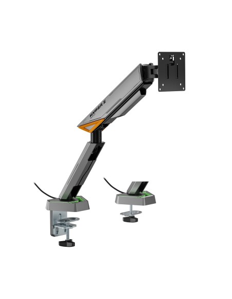 AISENS DT49TSRRGB-347 soporte para monitor 124,5 cm (49") Escritorio Negro, Gris