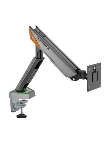 AISENS DT49TSRRGB-347 soporte para monitor 124,5 cm (49") Escritorio Negro, Gris