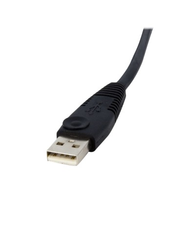 StarTech.com Cable de 1,8m para Switch Conmutador KVM 4en1 DVI-D Dual Link Doble Enlace USB con Audio Micrófono
