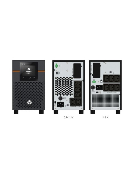 Vertiv Liebert EDGE-1000IMT sistema de alimentación ininterrumpida (UPS) Línea interactiva 1 kVA 900 W 5 salidas AC Vertiv Liebert EDGE-1000IMT sistema de alimentación ininterrumpida (UPS) Línea interactiva 1 kVA 900 W 5 salidas AC