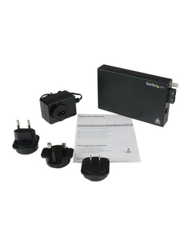 StarTech.com Conversor de Medios Gigabit Ethernet a Fibra Multi Modo Conector SC - 550m