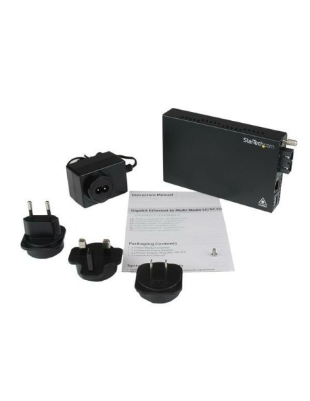 StarTech.com Conversor de Medios Gigabit Ethernet a Fibra Multi Modo Conector SC - 550m StarTech.com Conversor de Medios Gigabit Ethernet a Fibra Multi Modo Conector SC - 550m