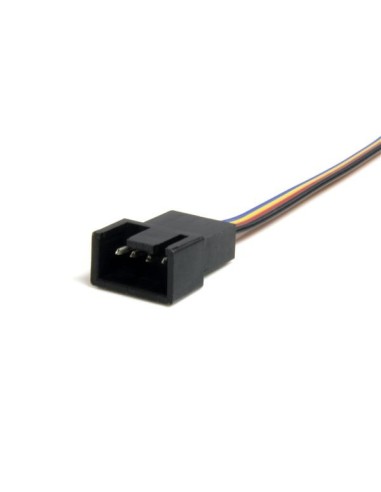 StarTech.com Cable Extensor 0,3m PWM 4 Pines Alimentación Ventilador Fan Placa Base Macho a Hembra