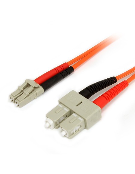 StarTech.com Cable Adaptador de Red de 1m Multimodo Dúplex Fibra Óptica LC-SC 62,5 125 - Patch Duplex StarTech.com Cable Adaptador de Red de 1m Multimodo Dúplex Fibra Óptica LC-SC 62,5 125 - Patch Duplex